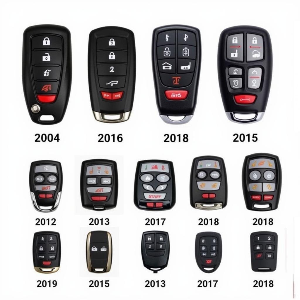 Different Chrysler Key Fob Types