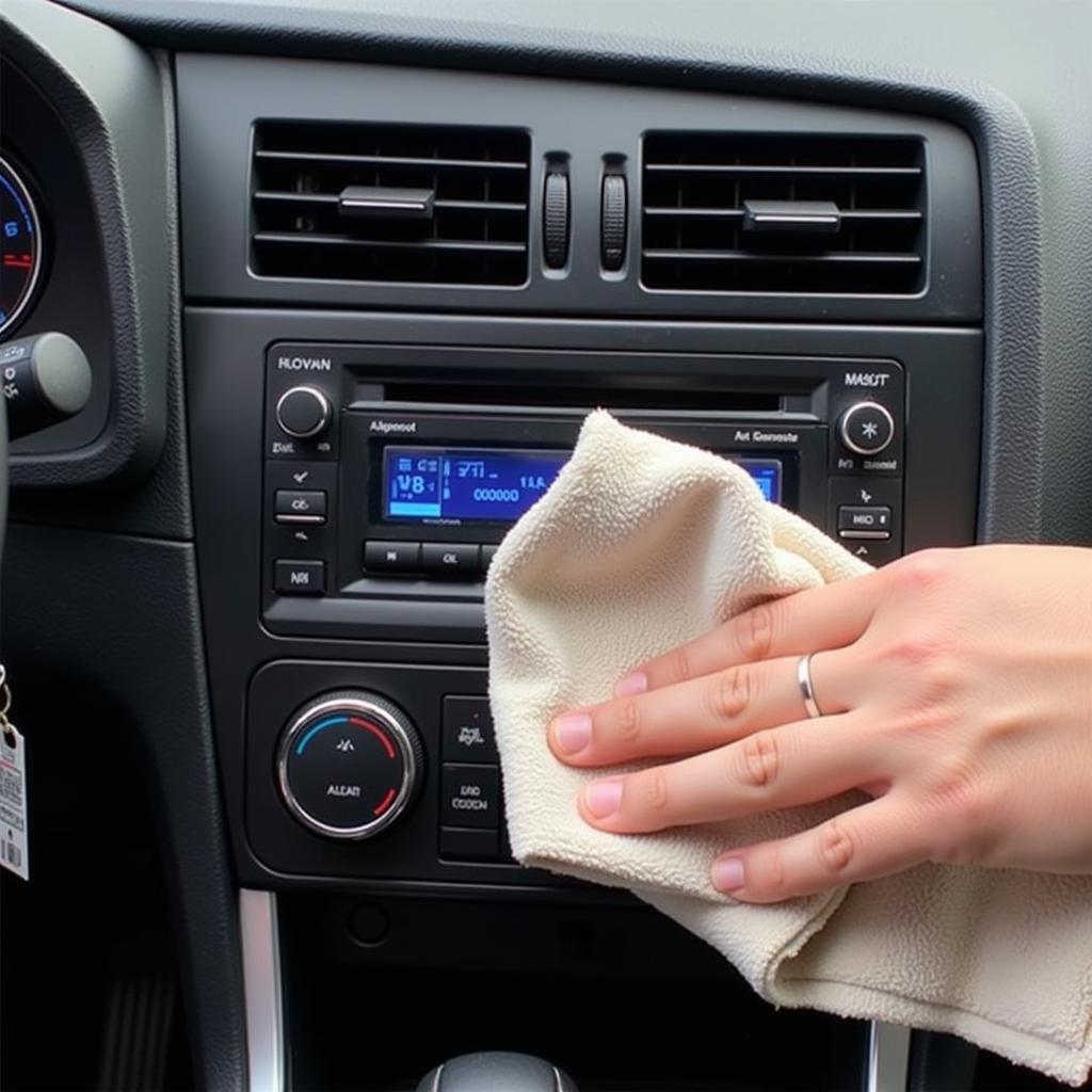 Cleaning Car Radio Faceplate