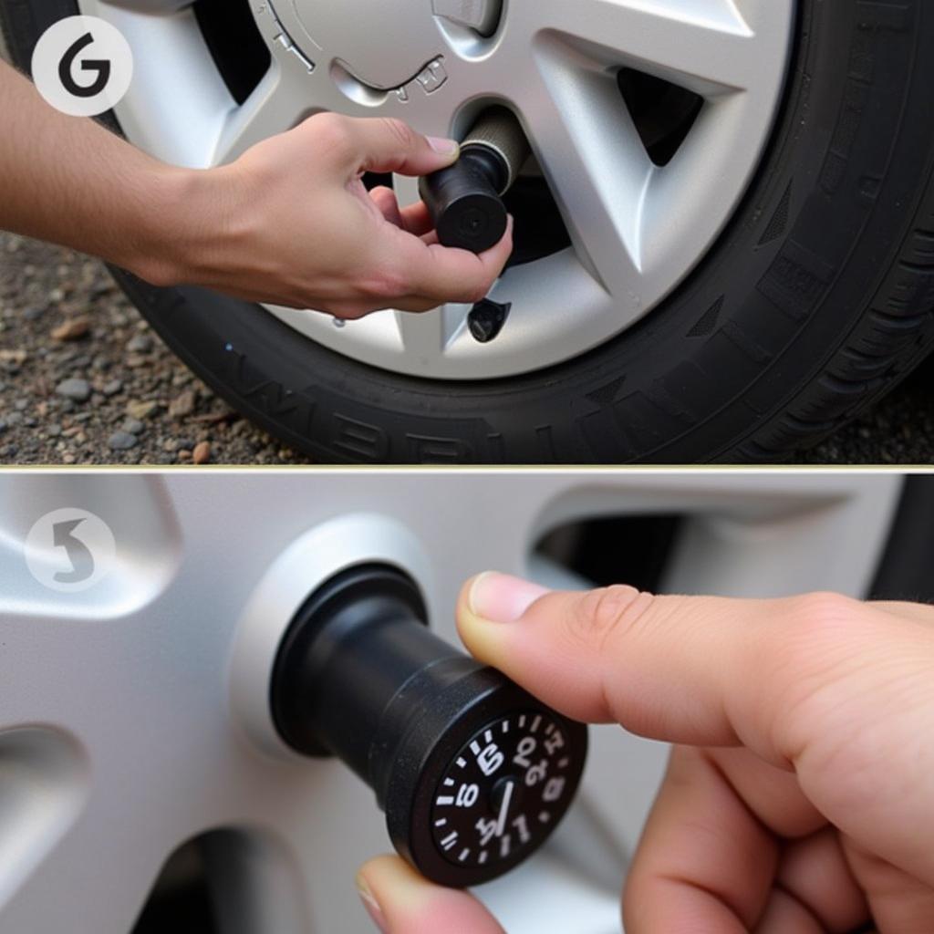 Removing a combination lock dust cap