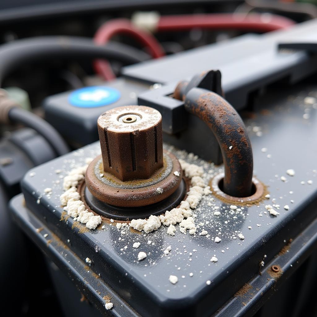 Corroded Car Battery Terminals