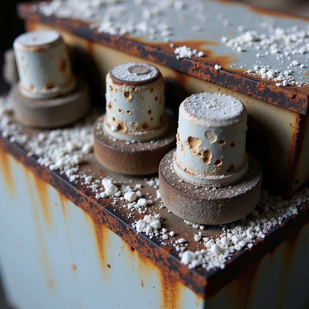 Corroded battery terminals