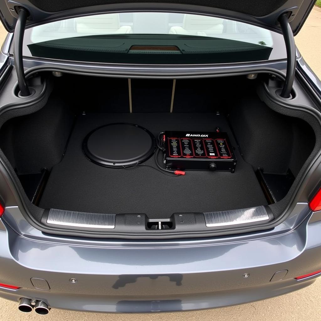 Custom BMW 3 Series Trunk Audio Setup