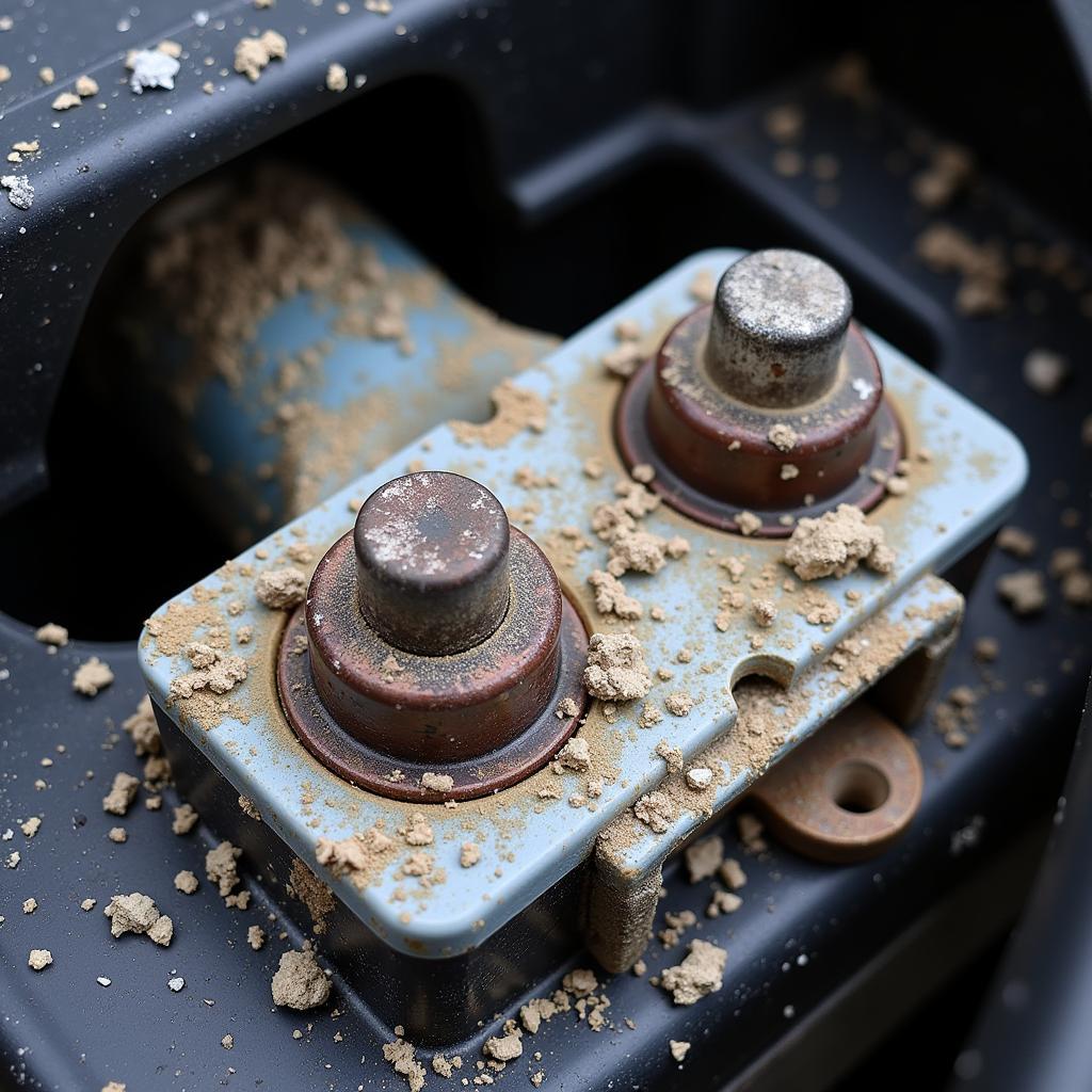 Corroded Car Battery Terminals