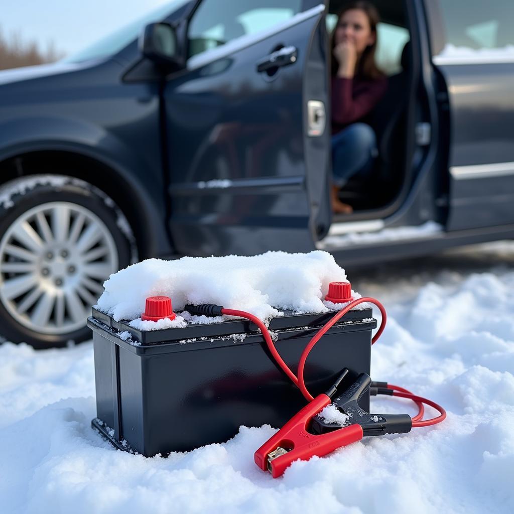 Car Battery Dead in the Snow