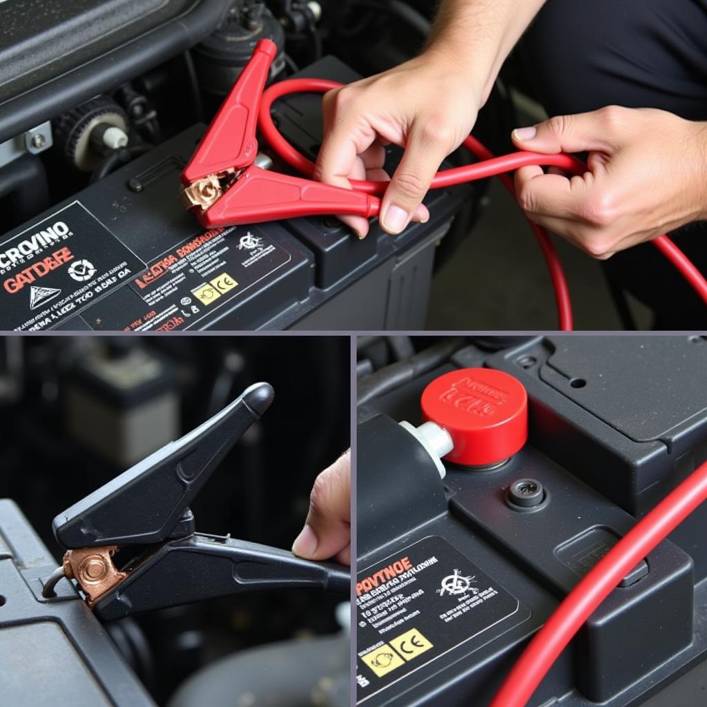 Dead Car Battery Jump Start