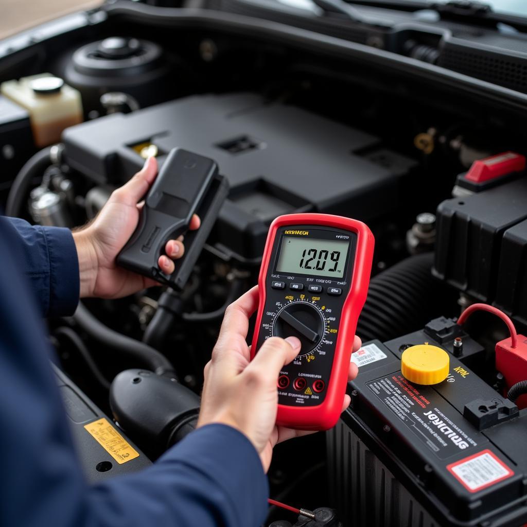 Testing the Voltage of a Dead Car Battery