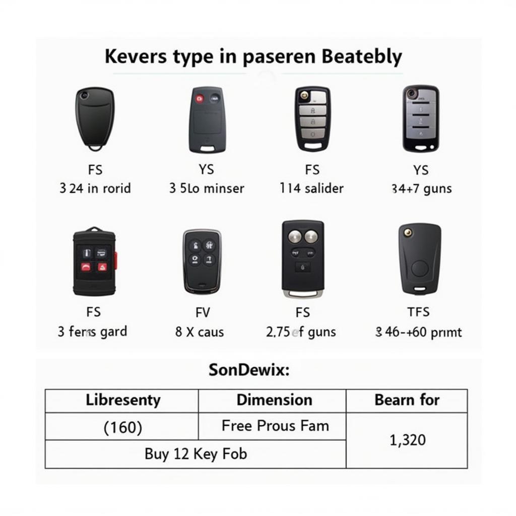 Different Key Fob Batteries