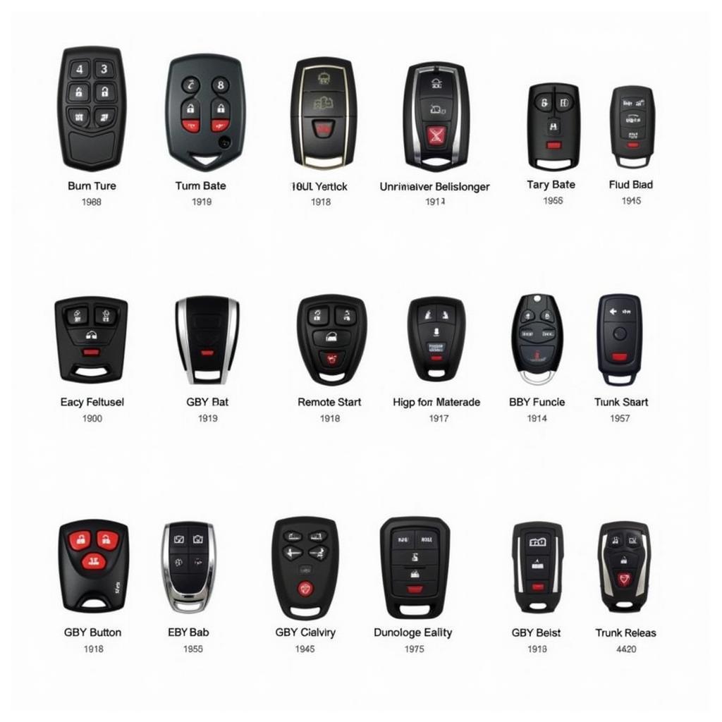 Different Types of Dodge Key Fobs