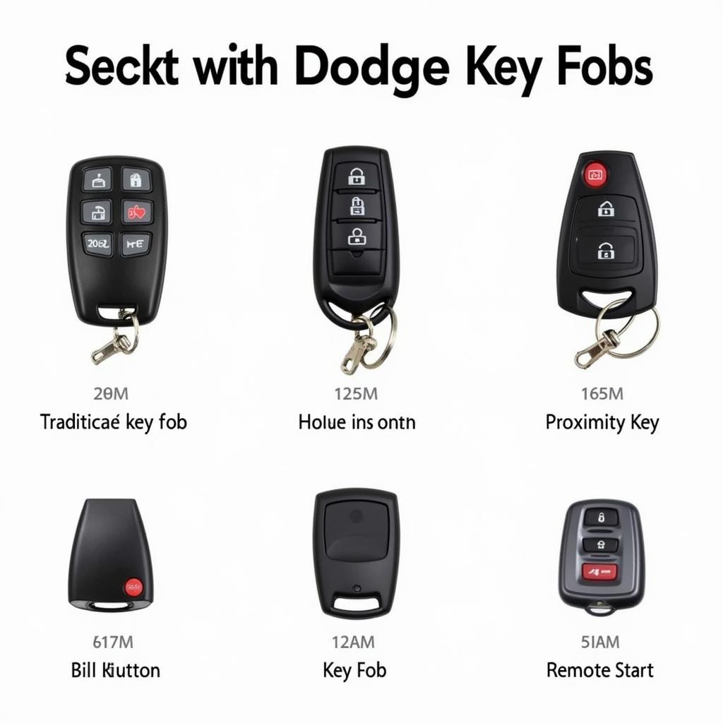 Different Dodge Key Fobs