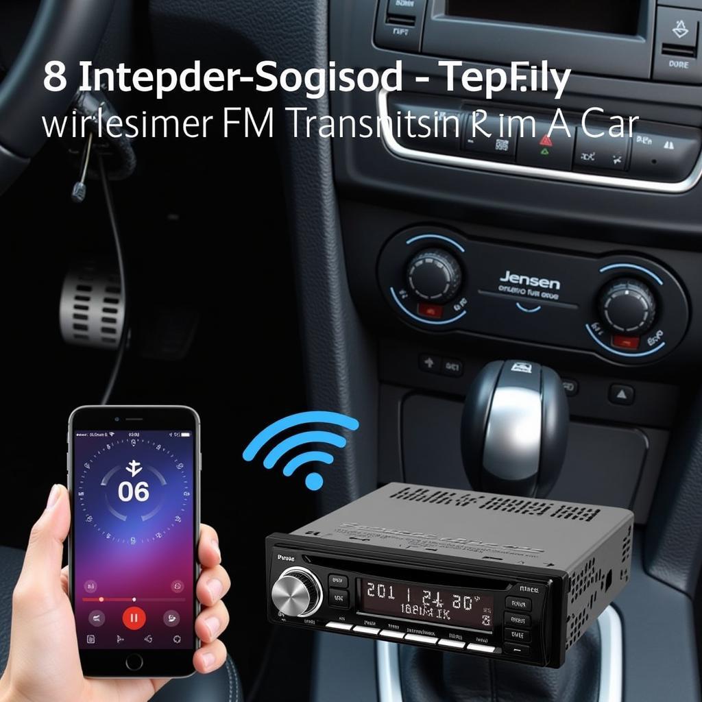 FM Transmitter Setup with Jensen Car Radio