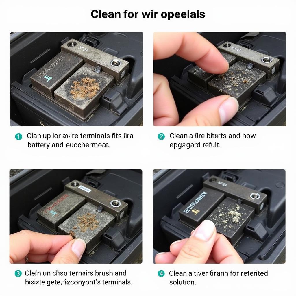 Gem Car Battery Terminal Cleaning