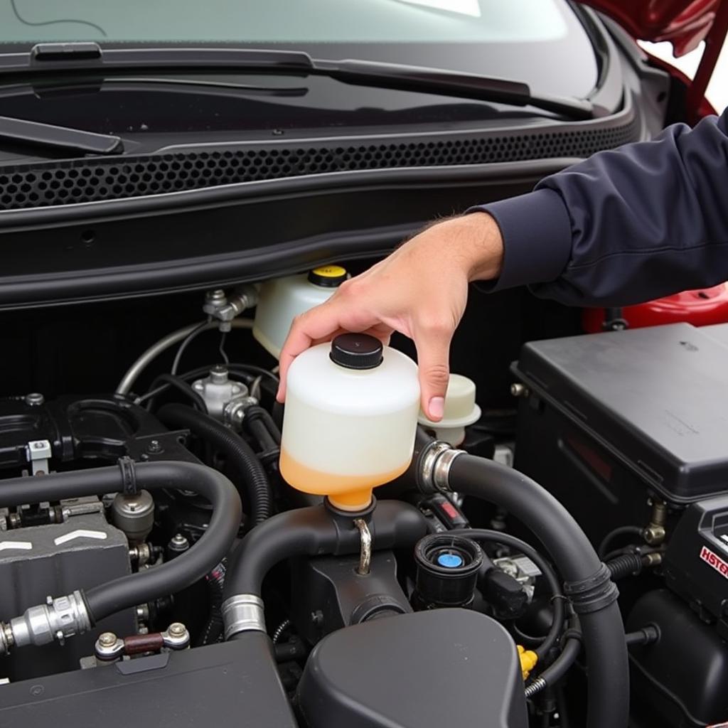 Checking Honda Civic Brake Fluid Reservoir