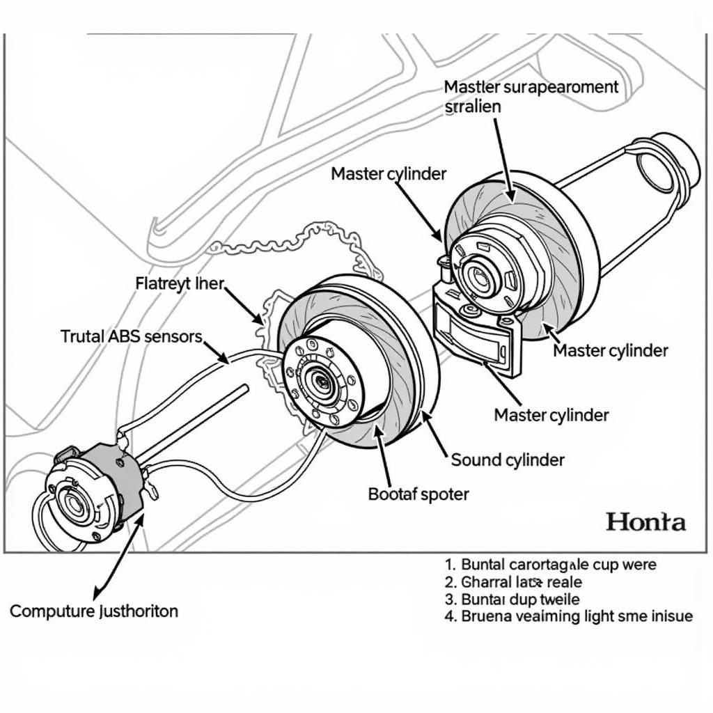 Honda Civic Brake System Diagram