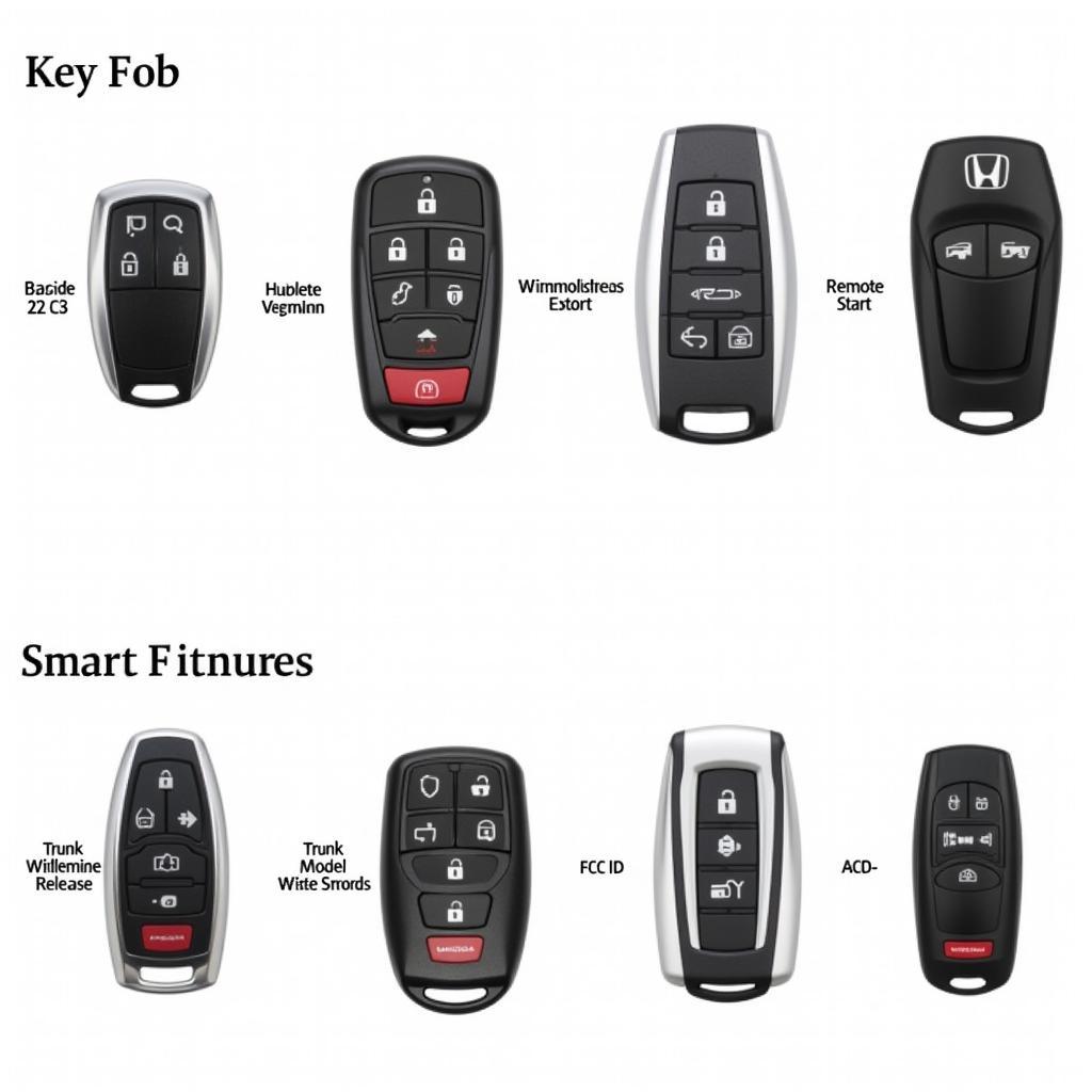 Different Types of Honda Key Fobs