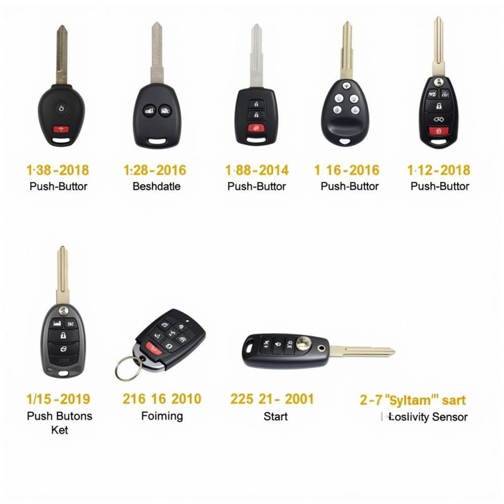 Different Hyundai Elantra Key Fobs