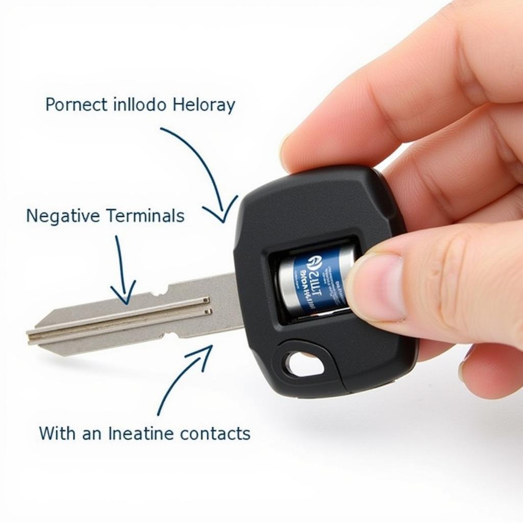 Inserting New Key Fob Battery