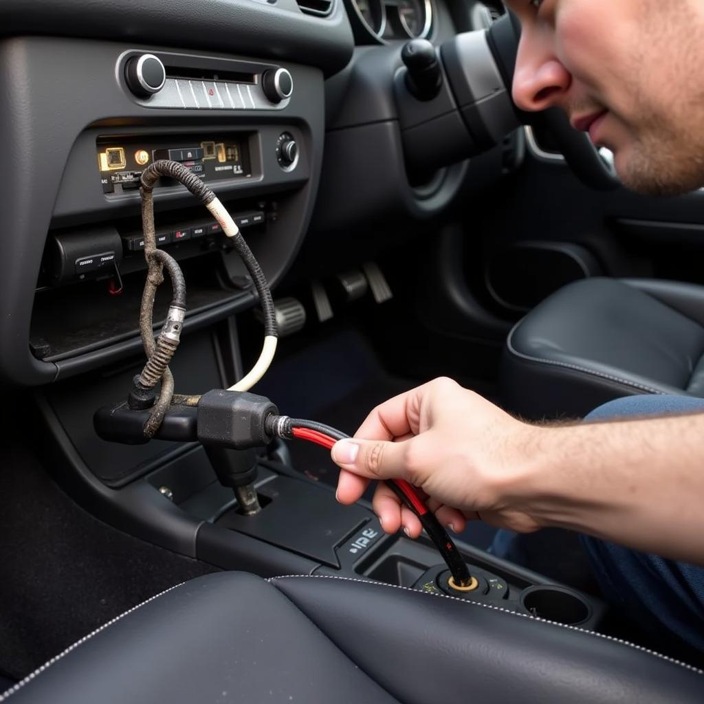 Inspecting Car Wiring for Damage