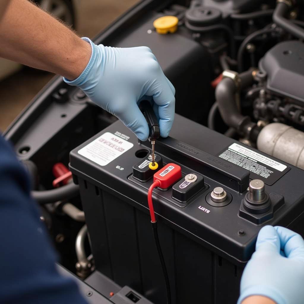 Installing a new car battery