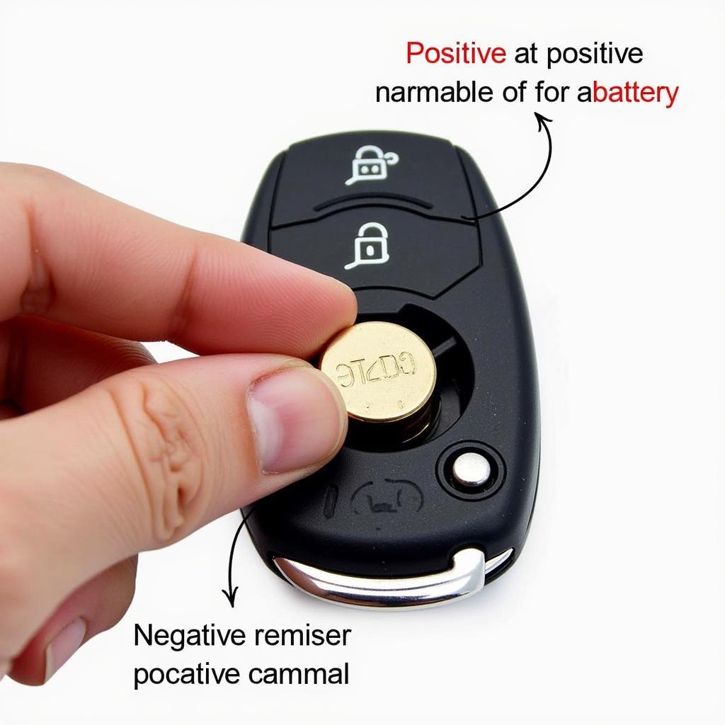 Inserting New Key Fob Battery