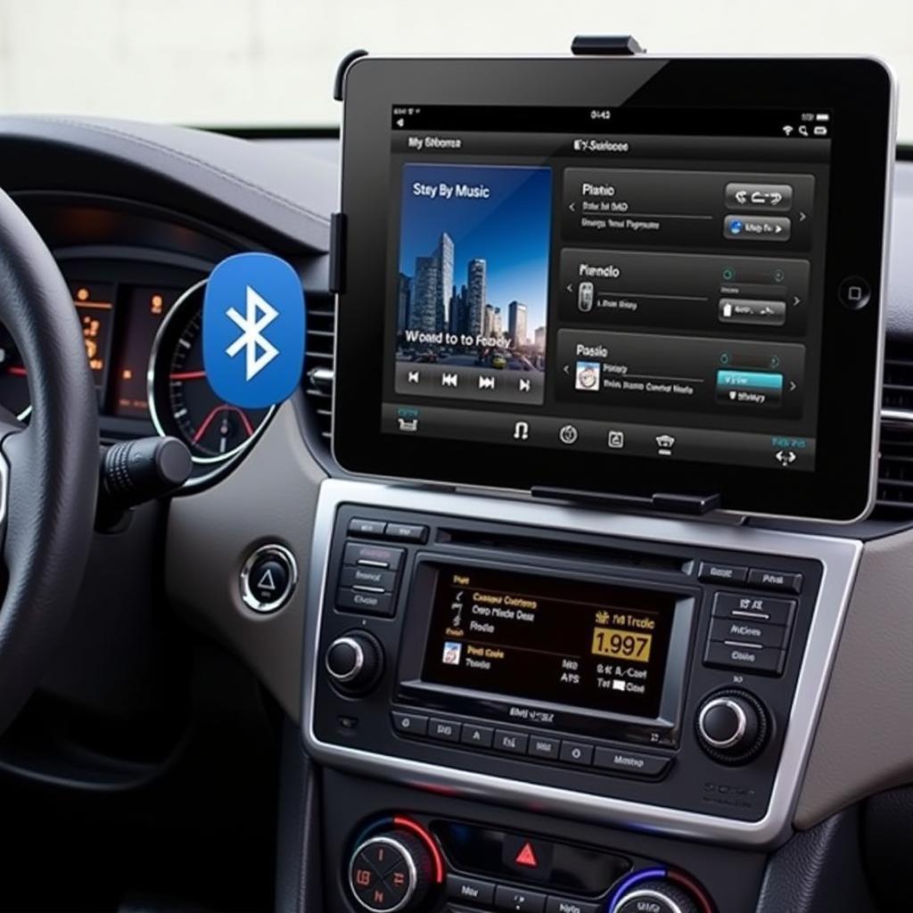 Connecting an iPad to a car radio via Bluetooth