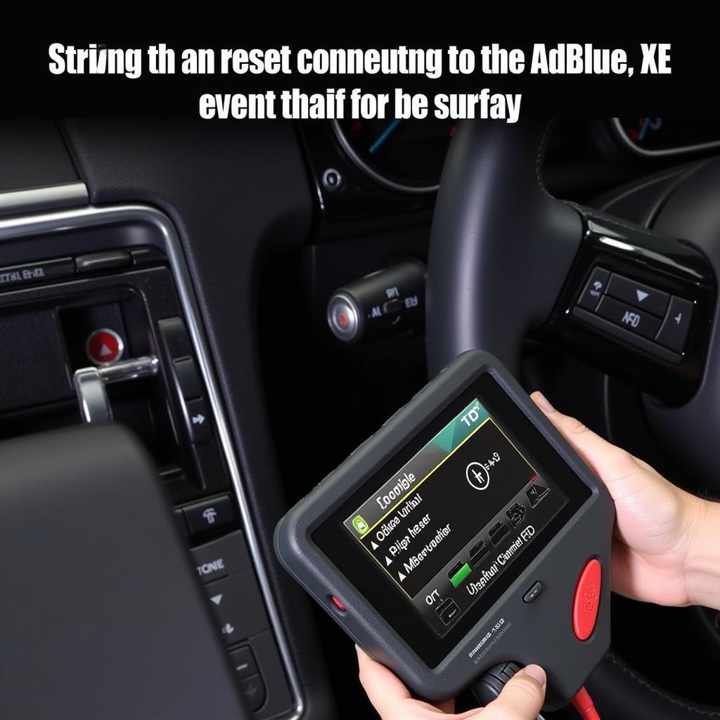 OBD-II Scanner Resetting AdBlue Warning on Jaguar XE