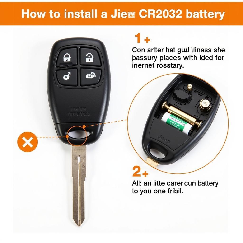 Jeep Key Fob Battery Installation