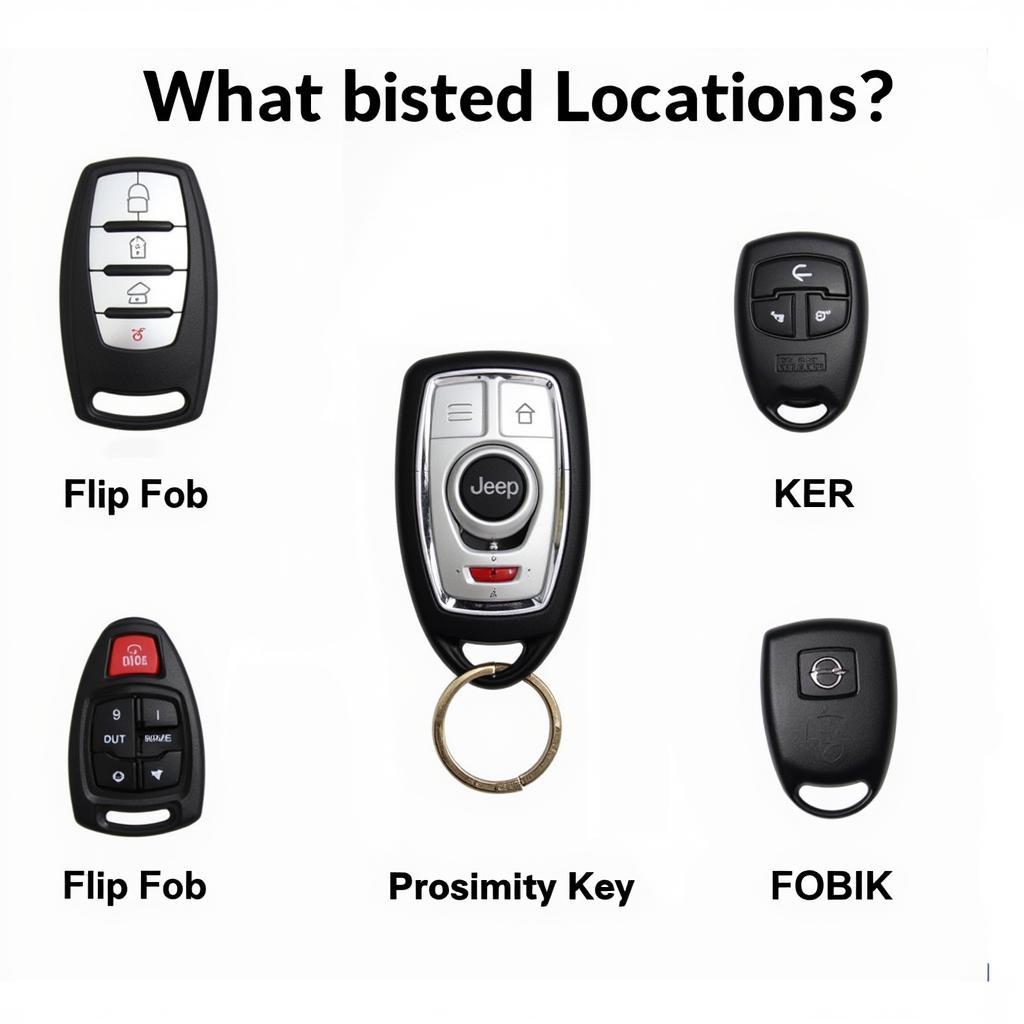 Different Types of Jeep Key Fobs