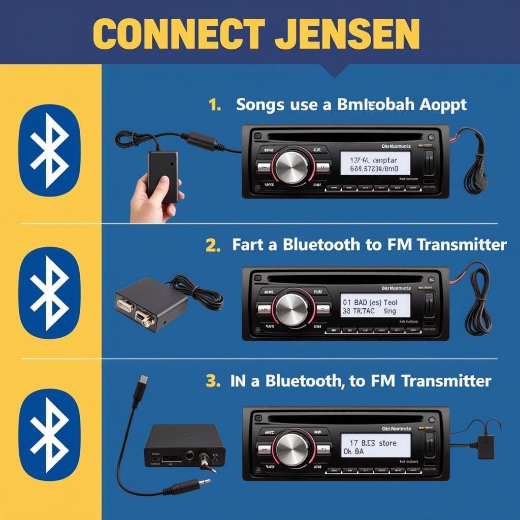 Connecting a Jensen Car Radio to a Bluetooth Speaker: Various Methods