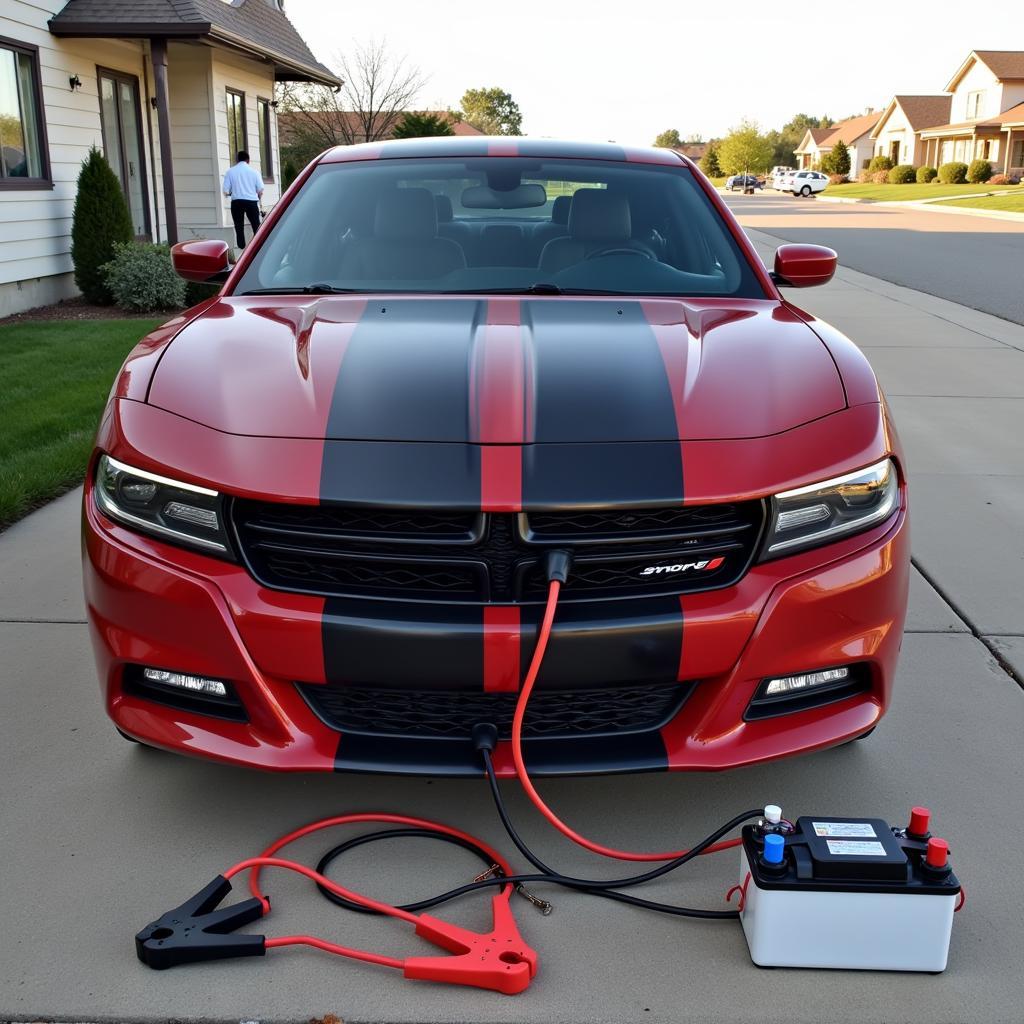 Jump Starting a Dodge Charger