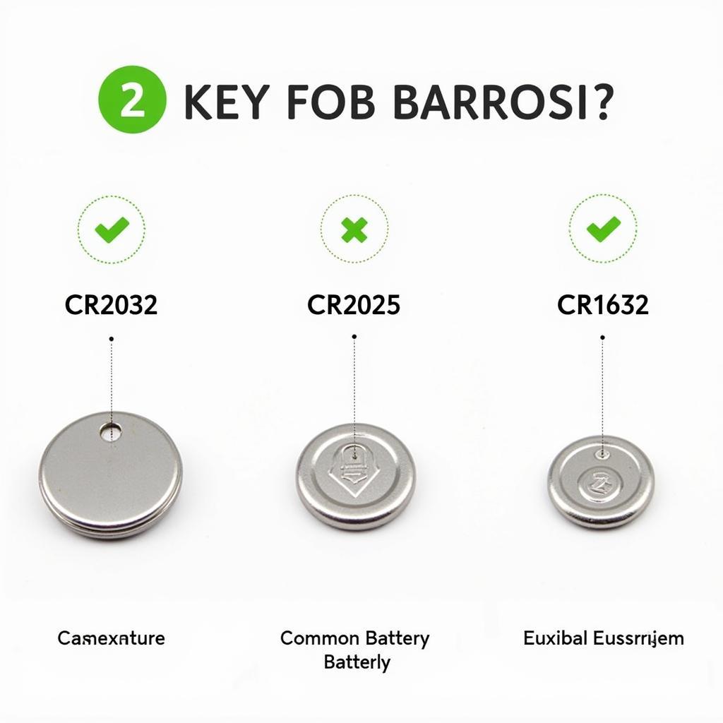 Different Types of Key Fob Batteries