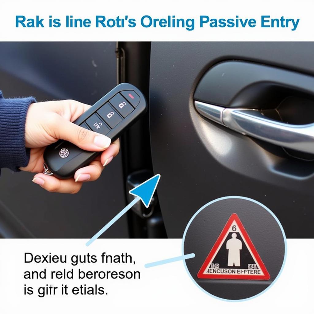 Key fob and car door lock