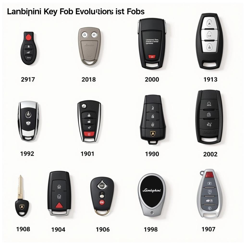 Different Types of Lamborghini Key Fobs