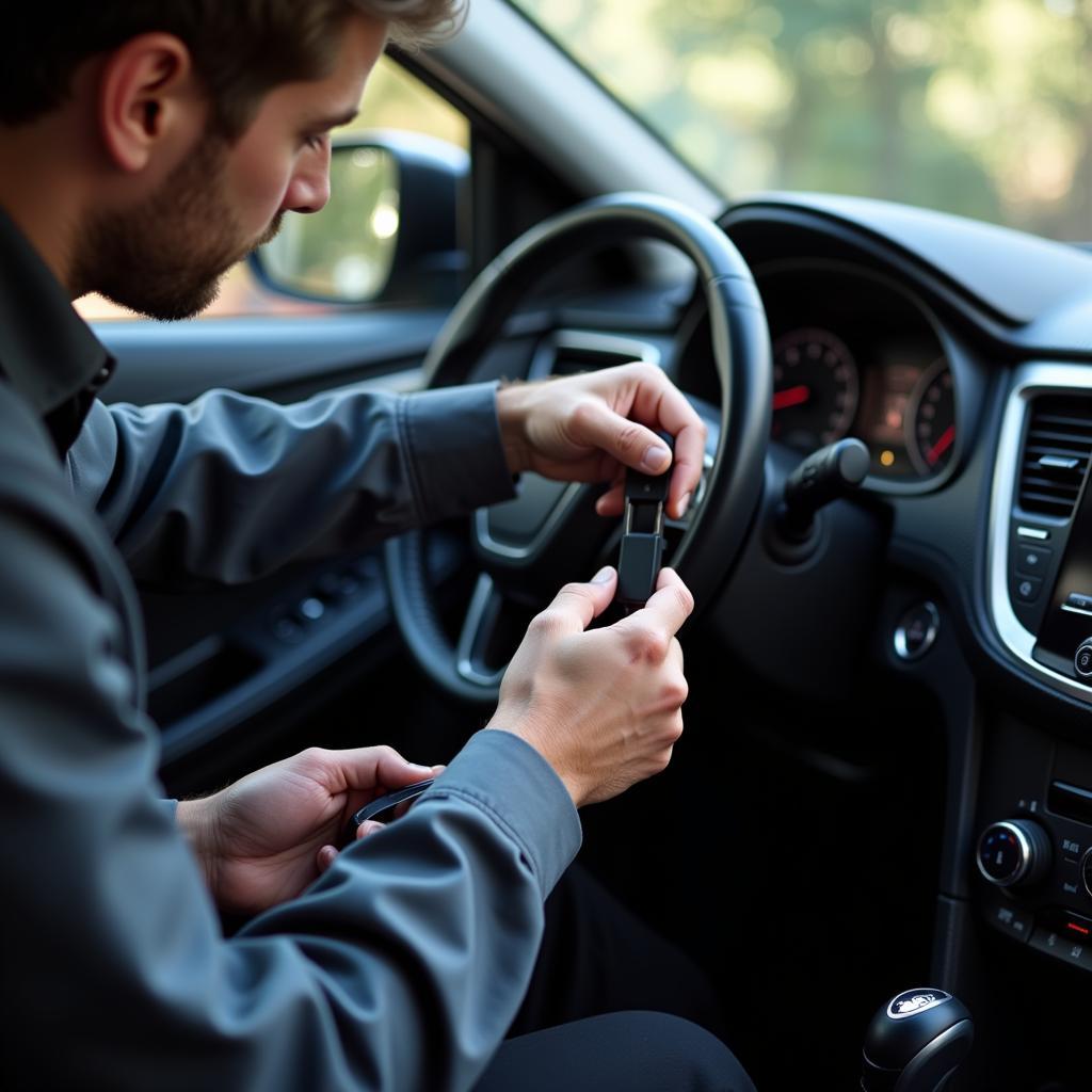 Locksmith Replacing a Key Fob