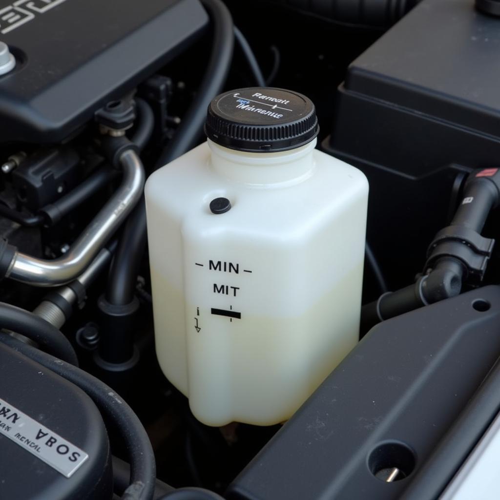 Low Brake Fluid Level in a BMW