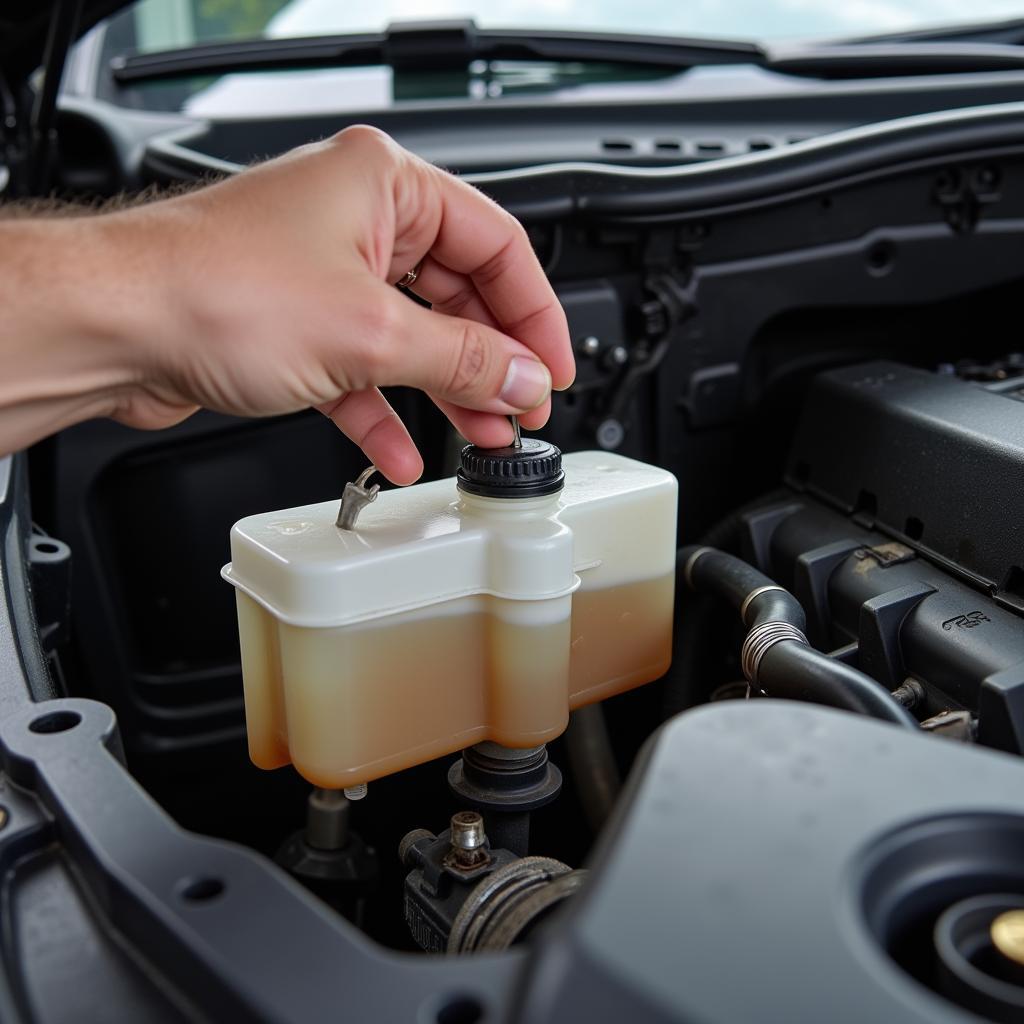 Checking Low Brake Fluid Level