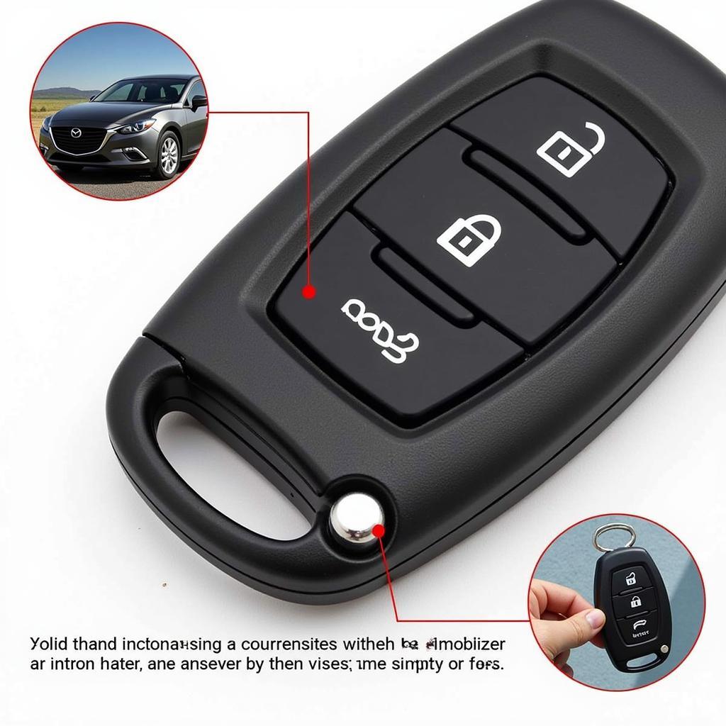 2018 Mazda 3 Key Fob and Immobilizer Chip