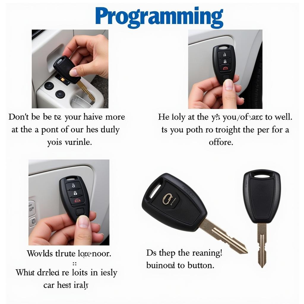 Programming a Mazda key fob to the car