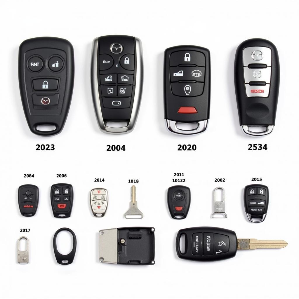 Different Types of Mazda Key Fobs and Their Components