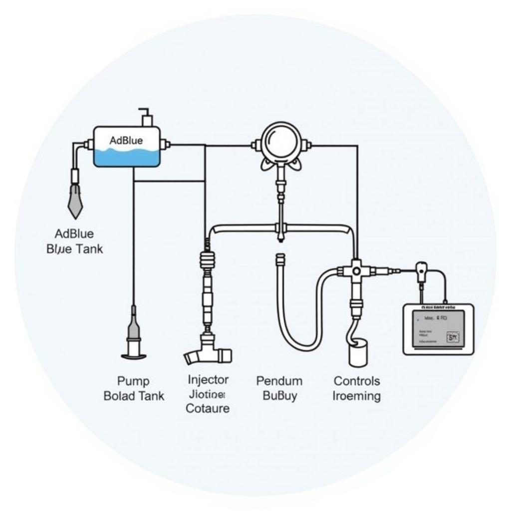 Mercedes AdBlue System Diagram