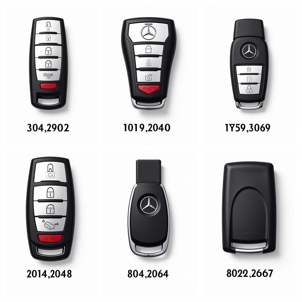 Different Types of Mercedes Benz Key Fobs