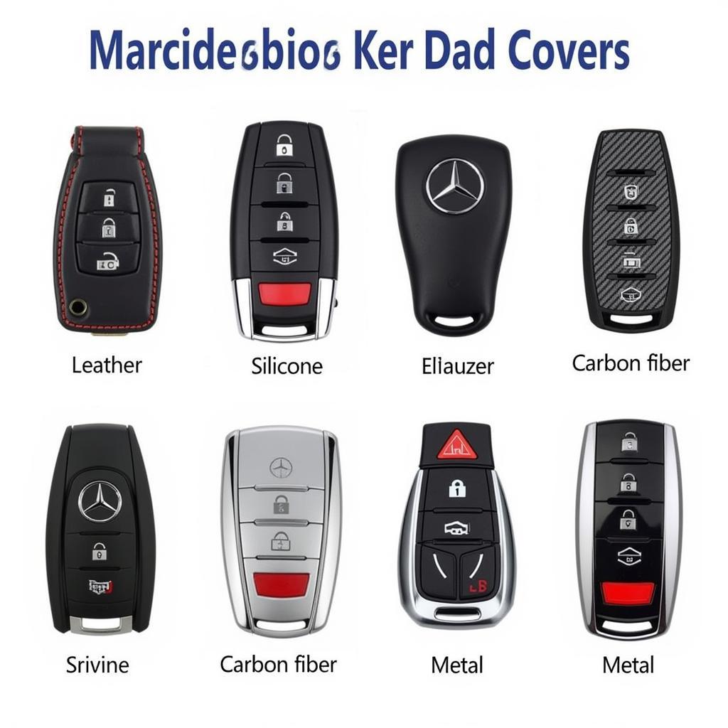 Mercedes Key Fob Cover Materials: Leather, Silicone, Carbon Fiber, and Metal