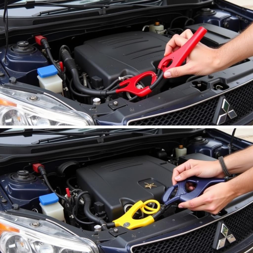 Jump Starting a Mitsubishi with a Triggered Anti-Theft System