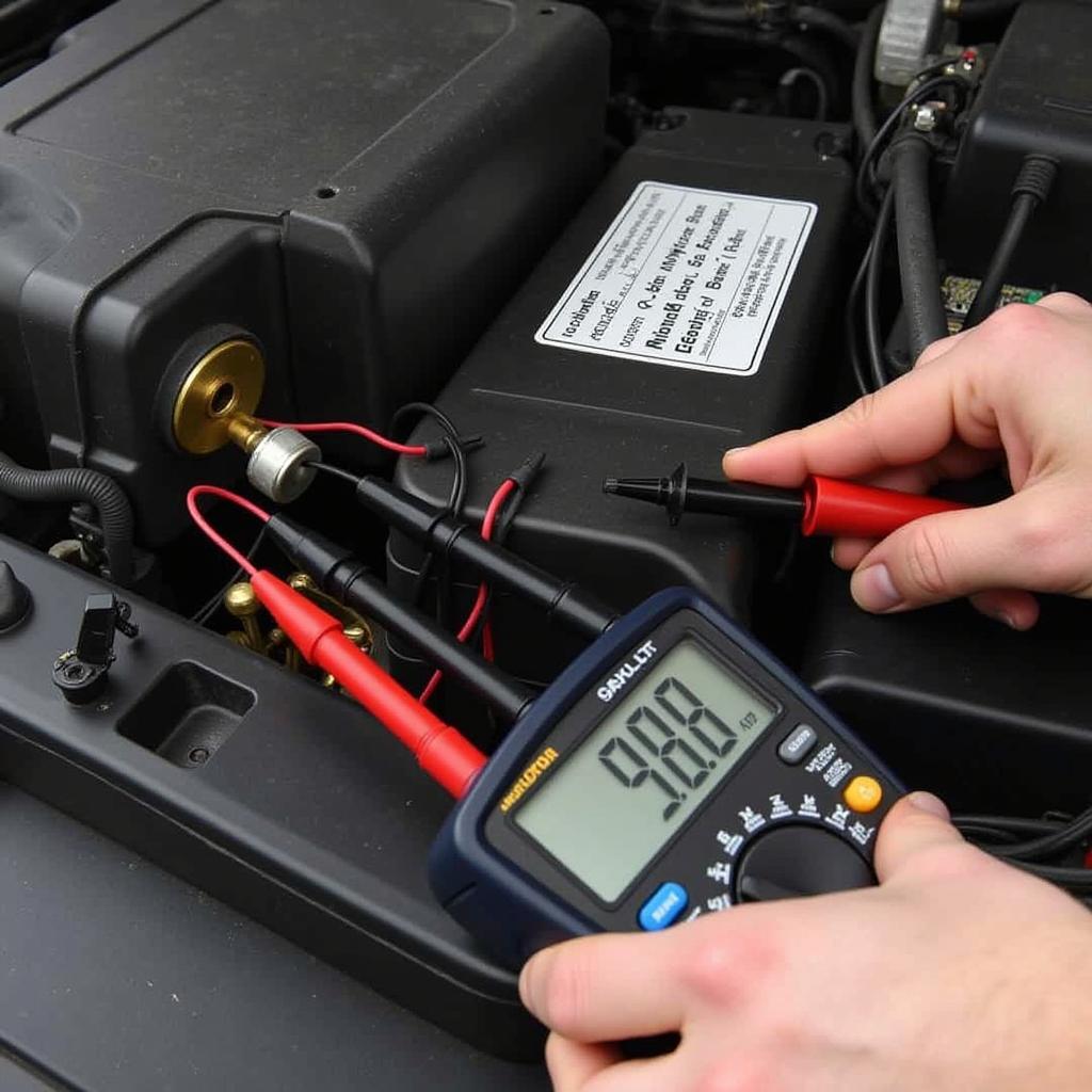 Multimeter Testing Battery Drain