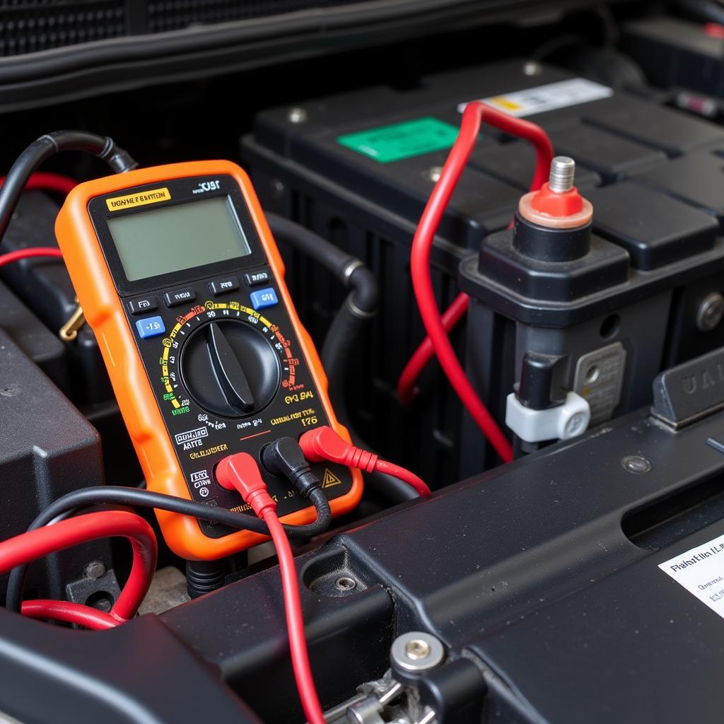 Testing a Car Battery with a Multimeter