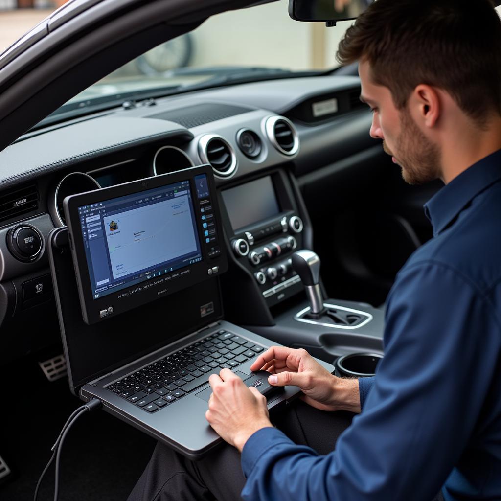 Remote Diagnostics on a Mustang