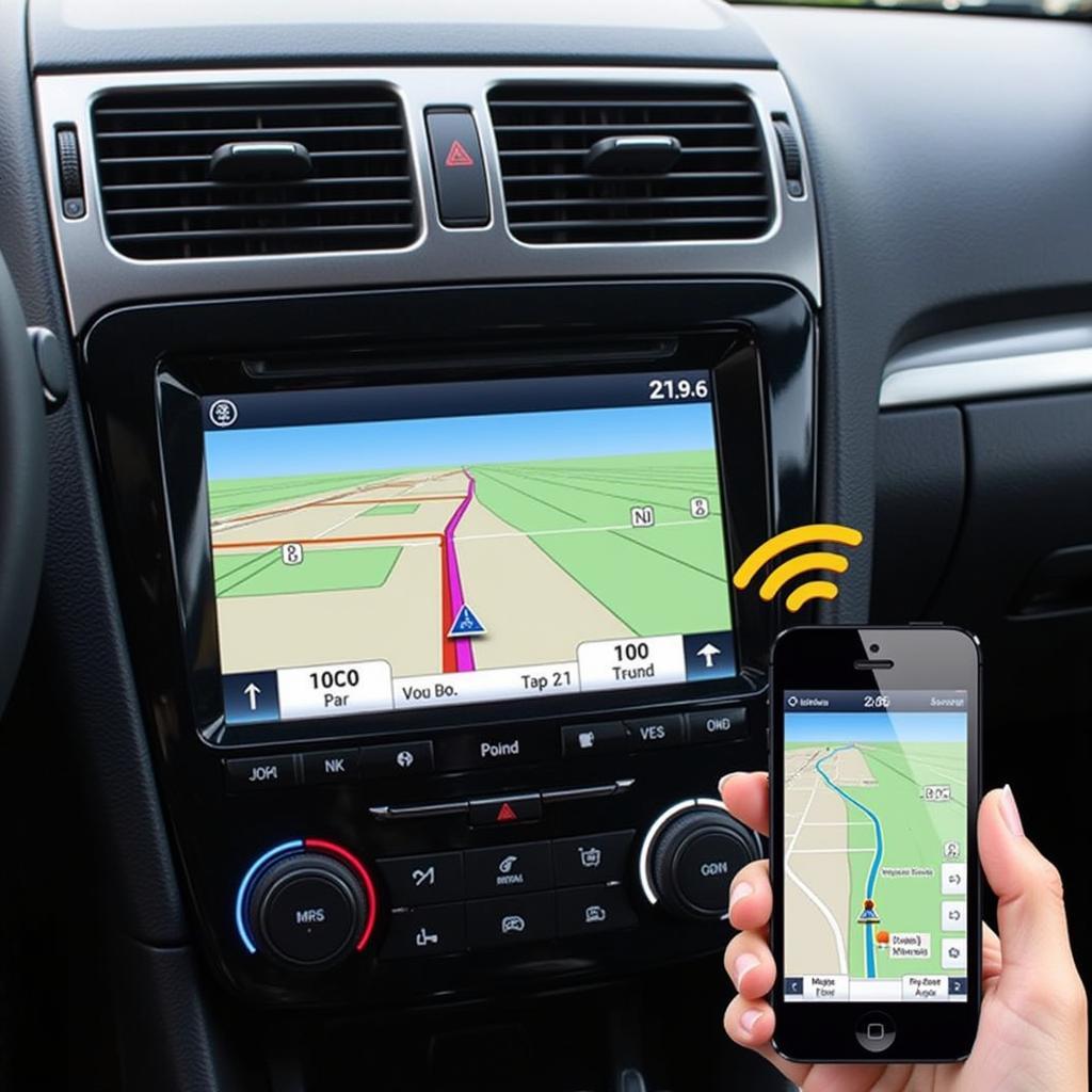 Navigation App Integrated with Bluetooth Car Radio