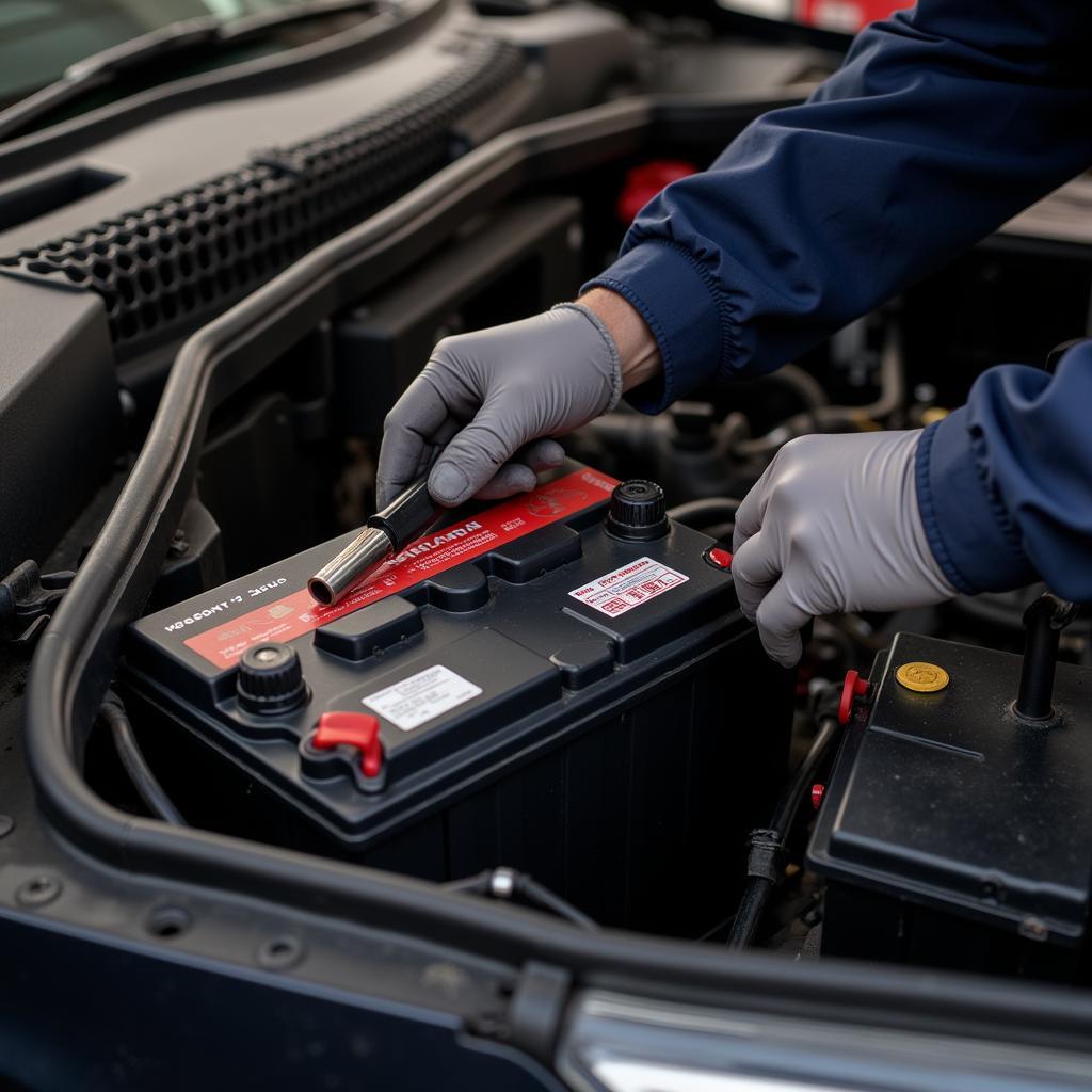 Installing a new car battery