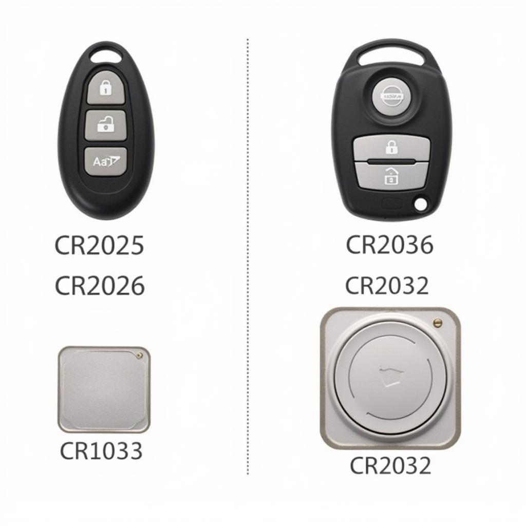 Different Types of Nissan Key Fob Batteries