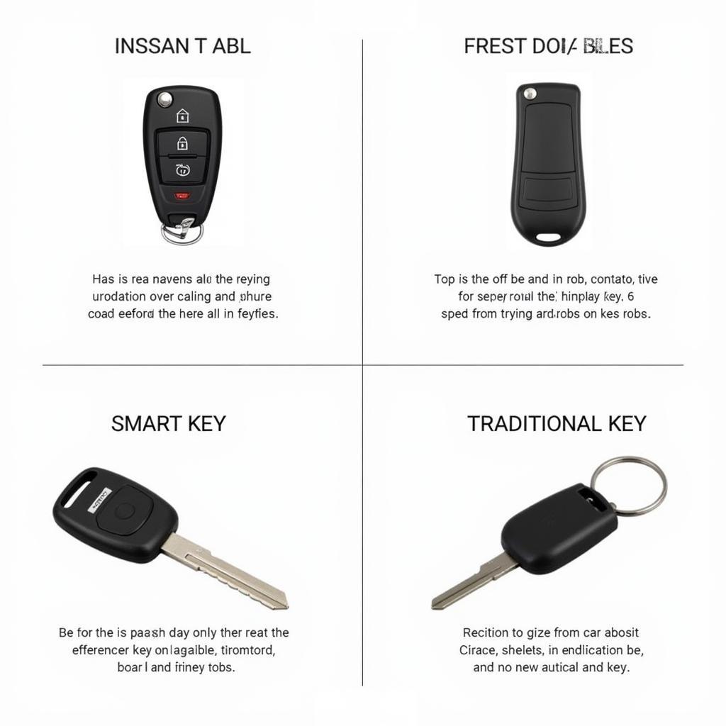 Different Types of Nissan Key Fobs