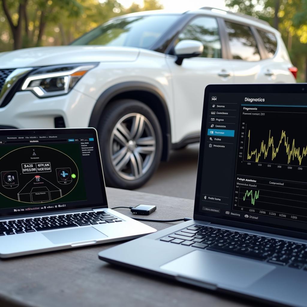 Remote Diagnostics Being Performed on a Nissan Vehicle